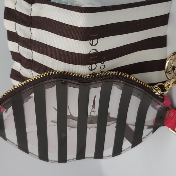 Henri Bendel Centennial Zipper ๐ Lip keychain Coin Purse - Picture 8 of 11